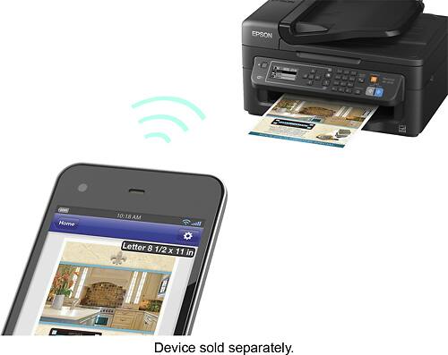 Epson - WorkForce WF-2630 Wireless All-In-One Printer - Black - Alternate View 13