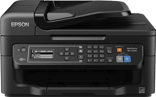 Epson - WorkForce WF-2630 Wireless All-In-One Printer - Black - Alternate View 1