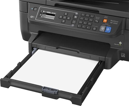 Epson - WorkForce WF-2650 Wireless All-In-One Printer - Black - Alternate View 11