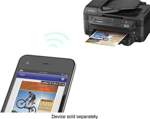 Epson - WorkForce WF-2650 Wireless All-In-One Printer - Black - Alternate View 13