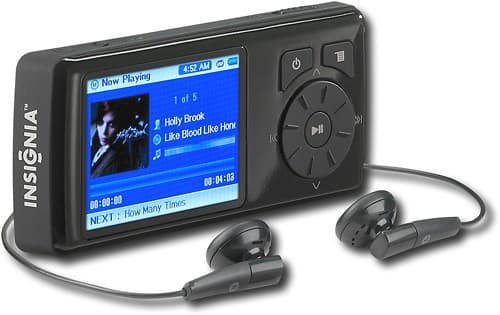 Insignia® - 2GB* Video MP3 Player - Black - Angle