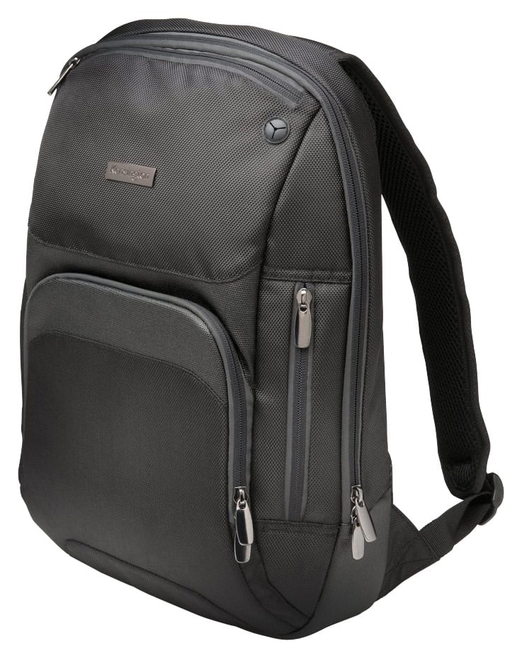 Kensington - Triple Trek Ultrabook Laptop Backpack - Black - Larger Front