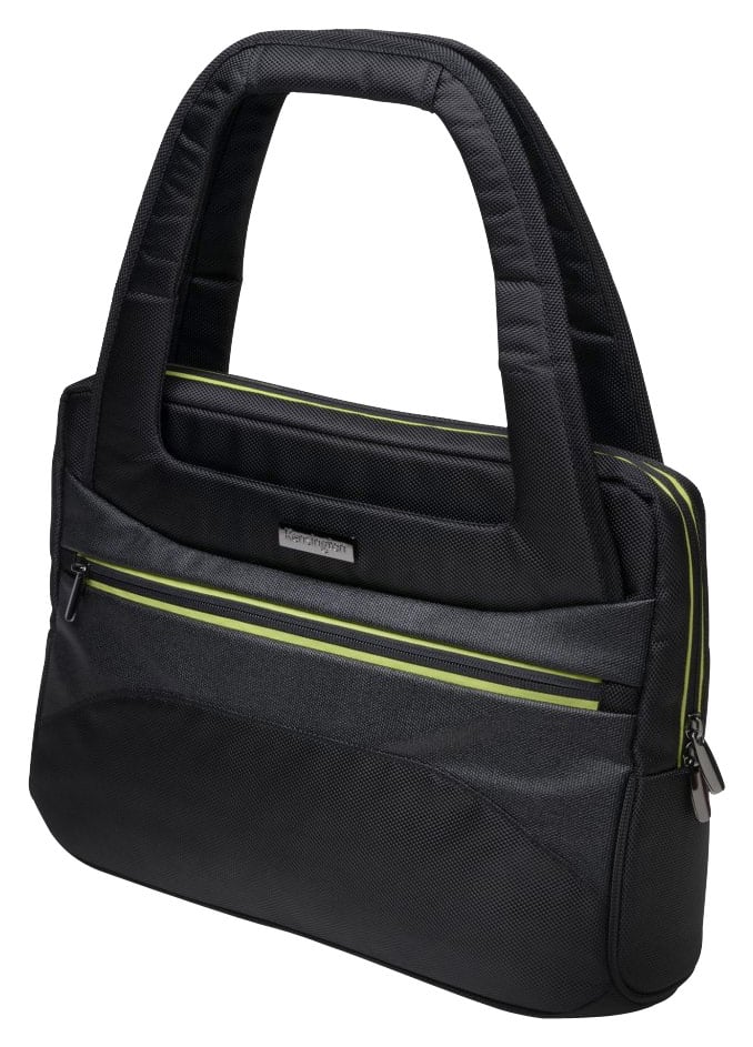 Kensington - Triple Trek Ultrabook Laptop Tote - Black - Larger Front
