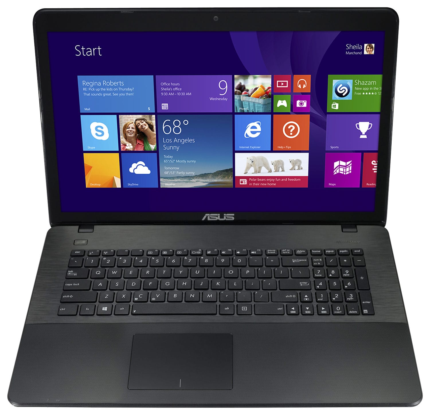 Asus 173 Touch Screen Laptop Intel Pentium 8gb Memory 1tb Hard Drive Black K751mads21tq 5026