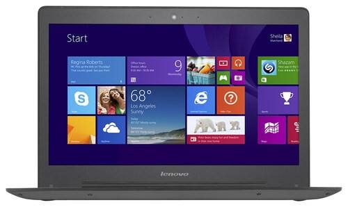 Lenovo - 14" Laptop - 4GB Memory - 500GB+8GB Hybrid Hard Drive - Black - Larger Front