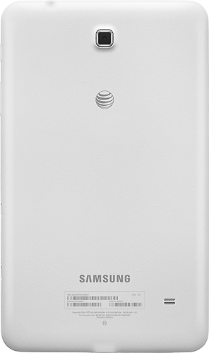 Samsung - Galaxy Tab 4 8.0 Wi-Fi + 4G LTE - 16GB (AT&T) - White - Back