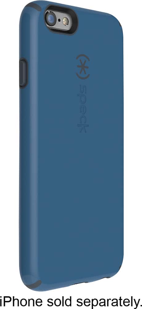 Speck - Candyshell Case for Apple® iPhone® 6 and 6s - Blue/Black - Angle Zoom