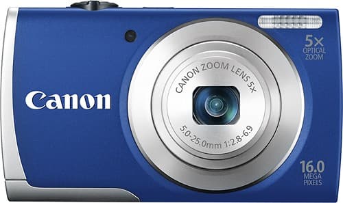 Canon PowerShot A2600 16 Megapixel Digital Camera with 5x Optical Zoom - Blue