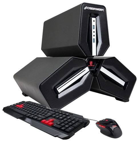 CyberPowerPC - Trinity Desktop - AMD A10-Series - 8GB Memory - 1TB Hard Drive + 128GB Solid State Drive - Black - Larger Front