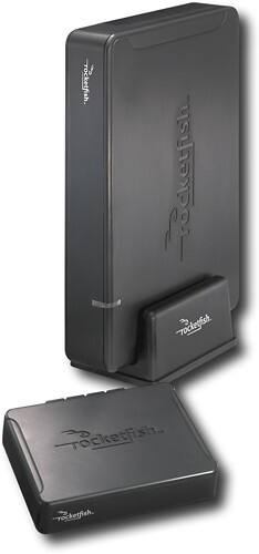 Rocketfish™ - Universal Wireless Rear Speaker Kit - Black - Angle