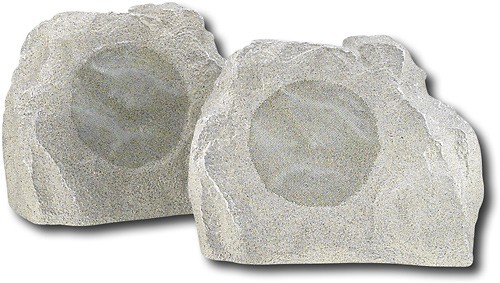 Insignia NS-R2111 Simulated Rock Outdoor Speakers (Pair)