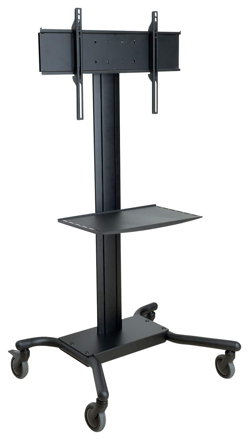 Peerless - SmartMount TV Cart for Most 32" - 65" Flat-Panel TVs - Black - Larger Front