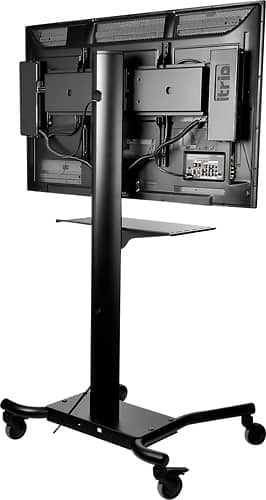 Peerless - SmartMount TV Cart for Most 32" - 65" Flat-Panel TVs - Black - Alternate View 1