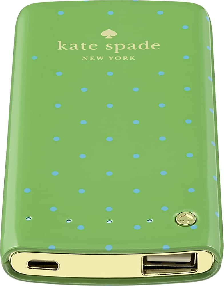 kate spade new york - Portable Backup Lithium-Polymer Battery for Select Cell Phones - Green - Front Zoom