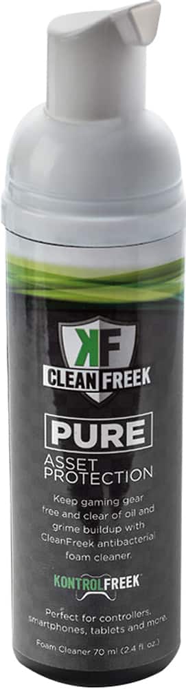 KontrolFreek - CleanFreek Foam Cleanser and Microfiber Cleaning Cloth - Black/Green - AlternateView1 Zoom
