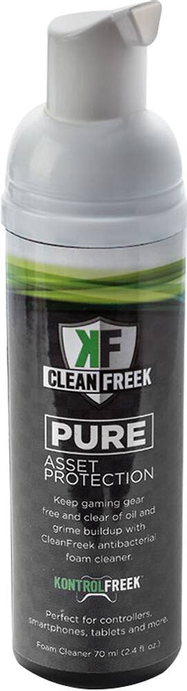KontrolFreek - CleanFreek Foam Cleanser and Microfiber Cleaning Cloth - Black/Green - AlternateView1 Zoom