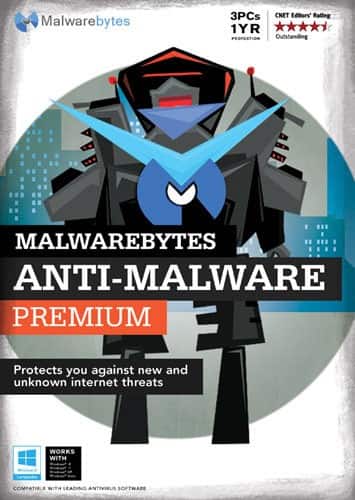 Anti-Malware Premium (3-User) (1-Year Subscription) - Windows - Larger Front