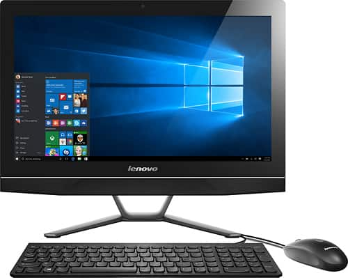 Lenovo - 21.5" Touch-Screen All-In-One Computer - Intel Pentium - 4GB Memory - 1TB Hard Drive - Black - Larger Front