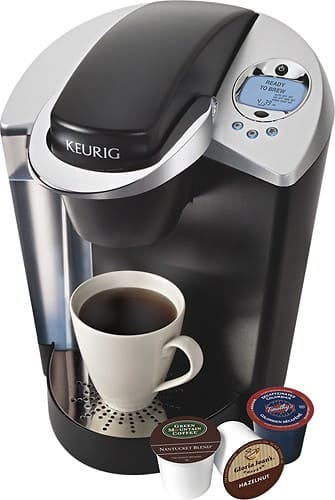 Keurig - Single-Serve Brewer - Black - Larger Front