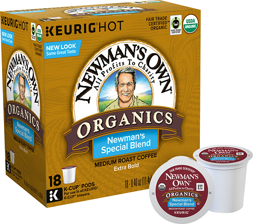 Keurig - K-Cup Newman's Own Organics Extra Bold Coffee for Keurig Brewers (18-Pack) - Multi - Larger Front
