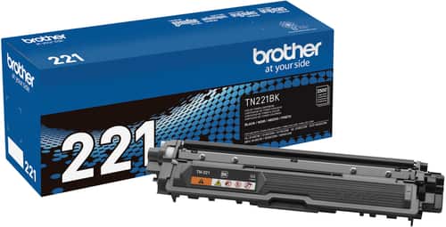 Brother - TN221BK Toner Cartridge - Black - Larger Front