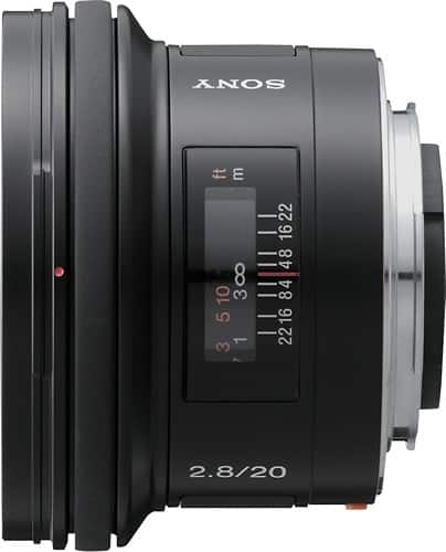 Sony - 20mm f/2.8 Wide-Angle Lens - Black - Alternate View 1