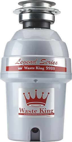 Waste King - Legend Series 1 HP Disposer - Stainless-Steel - Larger Front