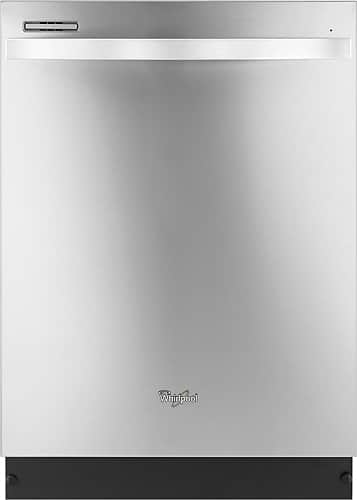 Whirlpool - Gold 24" Tall Tub Built-In Dishwasher - Monochromatic Stainless Steel - Larger Front