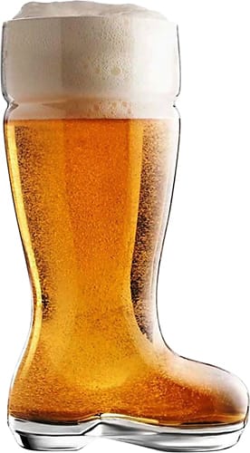 Grand Star - Jumbo Drinking Boot - Clear - Angle