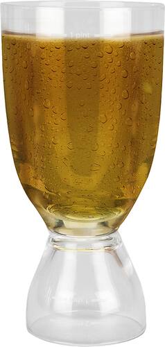 Grand Star - Combo Beer Mug and Shot Glass - Clear - Angle