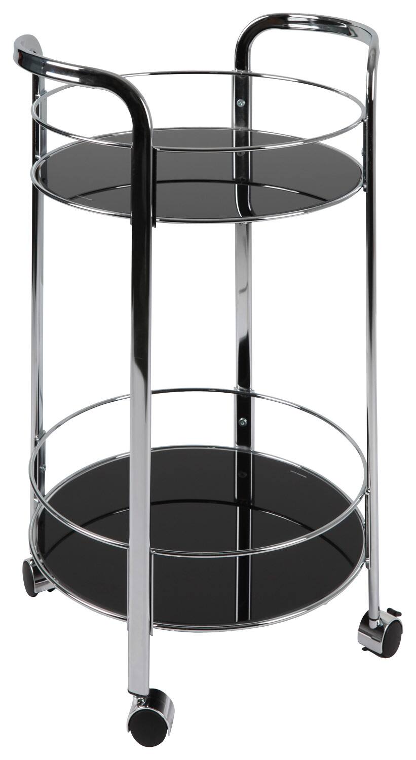 Atlantic - Rolling Bar Cart - Black - Angle