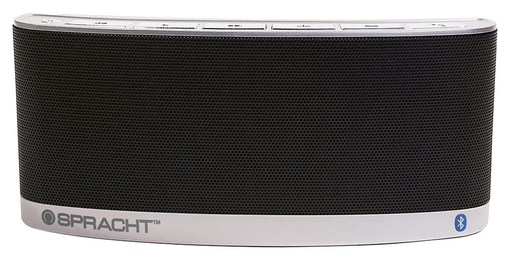 Spracht - Blunote 2.0 Portable Bluetooth Speaker - Black - Larger Front