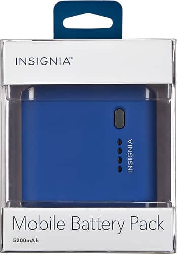 Insignia™ - Mobile Battery Pack - Blue - Alternate View 1
