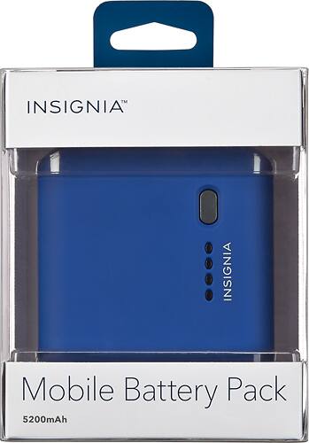 Insignia™ - Mobile Battery Pack - Blue - Alternate View 1