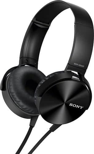 Sony - On-Ear Headphones - Black - Left