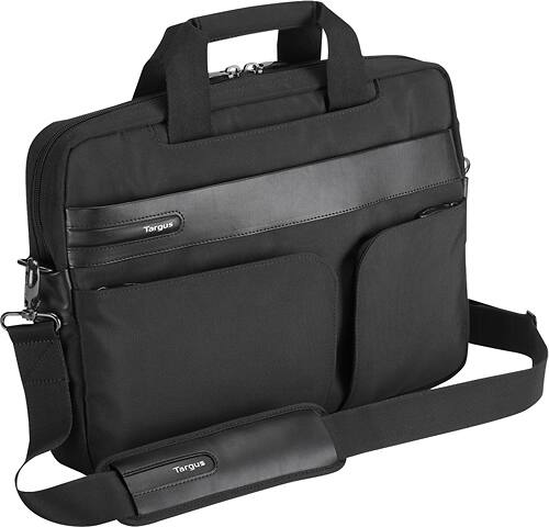Targus - Lomax Laptop Case - Black - Larger Front