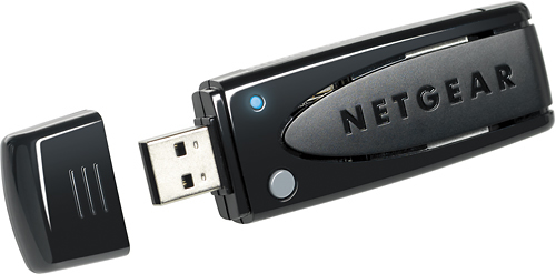 NETGEAR - RangeMax IEEE 802.11n USB - Wi-Fi Adapter - Angle