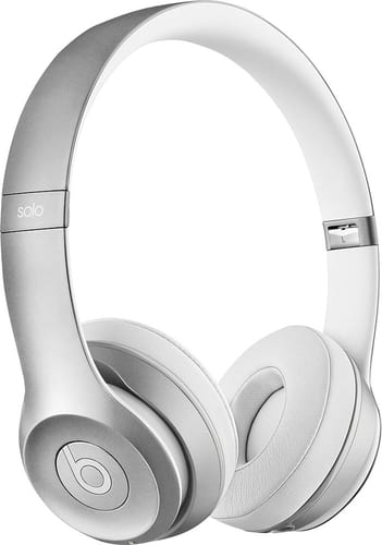 Beats by Dr. Dre - Solo 2 On-Ear Wireless Headphones - Silver - Larger Front