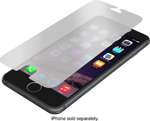 ZAGG - InvisibleShield Mirror Glass Screen Protector for Apple® iPhone® 6 and 6s - Clear - Angle