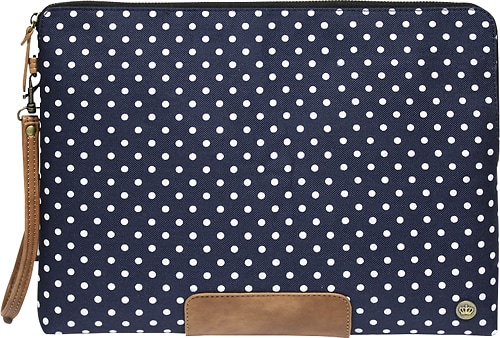 PKG - Slouch Sleeve for 13" Apple® MacBook® Pro - Navy/White - Larger Front
