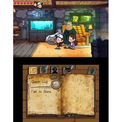 Gravity Falls: Legend of the Gnome Gemulets - Nintendo 3DS - Screen Shot