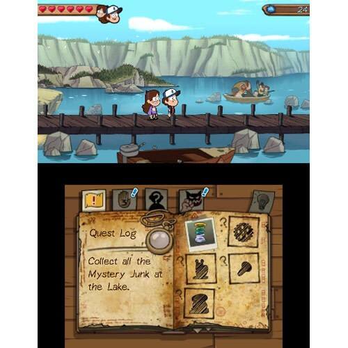 Gravity Falls: Legend of the Gnome Gemulets - Nintendo 3DS - Screen Shot