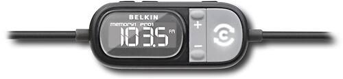 Belkin - Auto FM Transmitter for Most Apple® iPod® and iPhone Models - Black - Larger Front