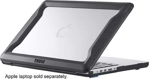 Thule - Vectros Bumper Case for 13" Apple® MacBook® Pro with Retina display - Black - Larger Front
