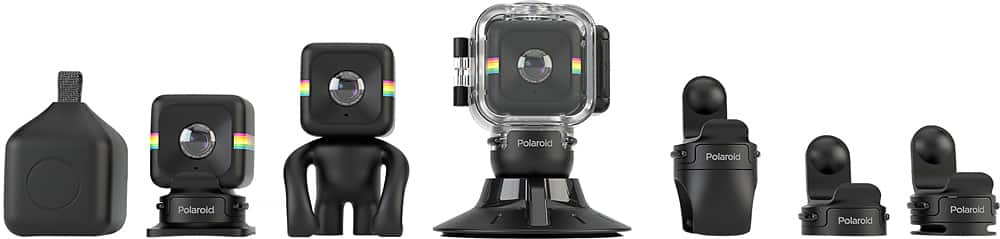 Polaroid - Cube Lifestyle HD Action Camera - Red - AlternateView2 Zoom