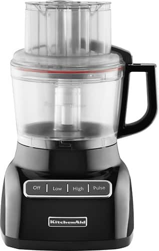KitchenAid - 9-Cup Food Processor - Onyx Black - Angle