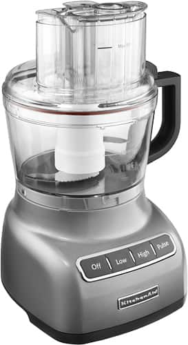 KitchenAid - 9-Cup Food Processor - Contour Silver - Angle