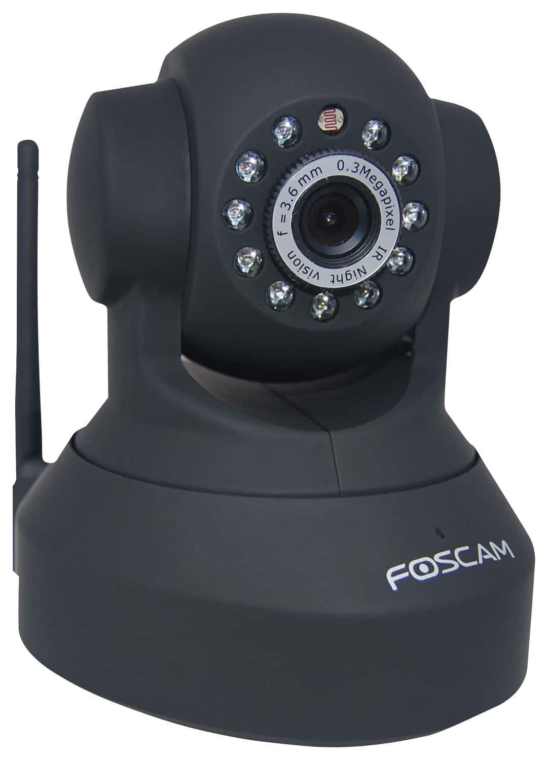 Foscam - Wireless IP Camera - Black - Larger Front