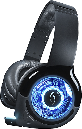 PDP Afterglow Universal Prismatic Wireless Headset compatible with PS3, Xbox 360 and PC (Black)