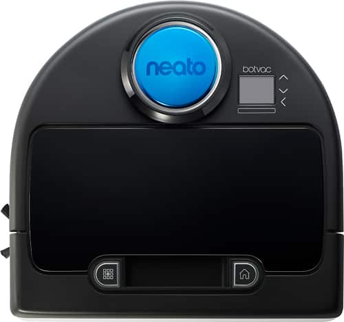 Neato Robotics - Botvac D80 Bagless Robotic Vacuum - Ebony/Arctic White - Larger Front